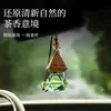 Colgante de coche nuevo con fragancia a té Zen decoración de coche botella de vidrio para coche colgante de aceite esencial fragancia de aceite esencial