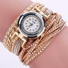 Reloj de cuarzo con esfera de explosión de deseos, reloj de mujer con diamantes, reloj de terciopelo coreano, reloj de pulsera largo con cuerda para mujer.