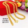 Colar Masculino de Ouro Areia Vietnamita Colar de Ouro Tailandês Estilo Regular Corrente Tailandesa Latão Banhado a Ouro Joias Venda Direta da Fábrica