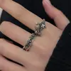 Anillo de Plata Tailandesa Flor Pájaro Incrustado con Diamantes Diseño de Nicho para Mujer Anillo de Dedo Ajustable Retro Joyería Estilo Celebridad de Internet 2026
