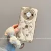 Adequado para Capa de Celular Huawei Mate60Pro Capa Mate50 de Nicho de Alta Qualidade Nova Camélia com Laço
