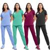 Roupas de Gola V para Lavagem à Mão Transfronteiriças para Médicos Homens, Roupas de Lavagem à Mão para Enfermeiras Mulheres, Trajes de Trabalho para Laboratório Médico, Beleza e Esteticistas
