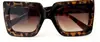 Nuevas gafas de sol de moda estilo callejero para hombres y mujeres, realzan el cutis y efecto adelgazante, montura cuadrada grande, doble puente, tendencia de moda europea y americana, populares en TikTok