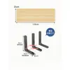 Estante de almacenamiento de pared Soporte de pared Soporte de partición para colgar en la pared Estantería colgante de tablero en capas Estante de tablero de madera