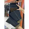 Jeans Reta Stretch Plus Size Feminino Primavera Novo Solto Cintura Alta Emagrecedor Calça Cropped Estilo Dad Harlan