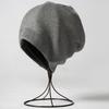 Nuevo gorro de punto de cachemira grueso para otoño e invierno, moderno, combina con todo, con gran circunferencia de cabeza, punta cerrada, protección para las orejas pequeñas, gorro frío para hombres y mujeres.
