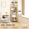 Mueble de esquina, Librero para el hogar, Estante de exhibición abierto para pared, Estantería simple, Mueble de esquina, Estante decorativo para sala de estar, Estante de almacenamiento multicapa