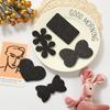 Fabricante Venta al por Mayor Pegatinas de Flequillo Creativas para Niños Lindas Pegatinas para el Cabello Estilo Caliente Suave Lindo Negro Portátil Tela Brillo Pegatinas para el Cabello