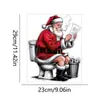 Adesivo Papai Noel de Conto de Fadas Guirlanda Boneco de Neve dos Sonhos Banheiro Banheiro Decoração de Atmosfera Festiva Adesivo de Vaso Sanitário