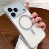 Adecuado para Iphone17Pro Max Funda Magnética para Teléfono Pc Esmerilado Apple 15 Agujero Grande 16 Carcasa Dura 13P Generación 14
