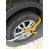 Cerradura para Volante de Coche, Cerradura de Seguridad Telescópica Ajustable Antirrobo, Cerradura Gruesa de Metal en Forma de U para Romper Ventanas, En Stock Transfronterizo