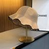 Chapéu de Pescador de Renda Estilo Japonês Fino Respirável Moderno Versátil Mostra Rosto Chapéu de Bacia Pequena para Viagem de Verão Chapéu de Sol para Mulheres