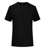 Camiseta de algodón mercerizado de 80 hilos, doble cara, tacto frío, manga corta, cuello redondo, unisex, se puede imprimir o bordar, básica y versátil