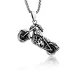 Colar com Pingente de Moto Retrô Europeu e Americano Transfronteiriço, Colar Masculino Estilo Punk de Moto, Acessórios Masculinos Tendência Personalizados Atacado