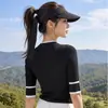Ropa de Golf para Mujer 2026 Verano Transpirable Top de Punto de Manga Corta para Dama con Diseño de Bloques de Color