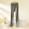 Calça Simples Masculina Plus Size Aveludada Imitação Veludo Alemão Lã de Ovelha Seda Forrada com Fleece Engrossada Calças de Outono Aquecimento Rápido Calças Térmicas Leggings