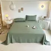 Sábana de Cama de Color Sólido para Viento Pieza Única Dormitorio Estudiantil Simple Engrosada Agradable al Tacto Cama Doble Completamente Cerrada Venta al por Mayor Dropshipping Transfronterizo
