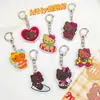 Llavero Acrílico Lindo Gato Negro Hello Kitty