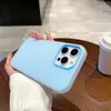 Adecuado para Funda de Teléfono Móvil Iphone16Promax Apple 15 Tacto Piel Macarrón Gelatina Dos en Uno 14 Color Puro Anti-Caída