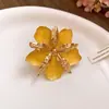 Pendientes de botón de flor plisada con goteo de aceite de aguja de acero, estilo festivo, exquisitos, de moda, pendientes simples, lujo ligero, pendientes de tacto de alta gama