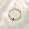 Pulsera de Abalorios con Diseño Transfronterizo de Trébol de Cuatro Hojas y Piedra de Nacimiento, Estilo Vintage, Joyería de Pulsera con Temperamento de Lujo Ligero