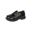 Zapatos de Cuero para Niñas 2026 Nueva Colección Primavera y Otoño Zapatos Negros de Charol para Niños para Actuación Estilo Academia Zapatos Versátiles Casuales para Niños
