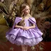 Vestido de Natal europeu e americano infantil transfronteiriço, vestido de dama de honra para casamento, vestido para festa de aniversário de menina, apresentação de piano, vestido de princesa