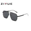 Nuevas Gafas de Sol de Metal con Montura Grande para Mujer y Hombre Polarizadas Moda Gafas de Sol para Conducir Gafas de Sol Poligonales para Conducir