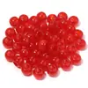 Contas redondas grandes com furo passante, estilo chinês, imitação de jade, acrílico colorido retrô, duas cores, contas espaçadoras de cor degradê, acessórios para joias DIY