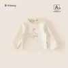 Bangxuan Ropa Infantil Dulce Top Térmico de Invierno con Cuello de Encaje para Bebés Niñas Niños Tops Manga Larga Infantil