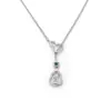 Plata Pura S925 Chapada Platino Calabaza Redonda con Garras Cadena Chopin Circonita Lujo Ligero Exquisita Moda Fábrica Venta al por Mayor