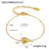 Sugar Ins Súper Maravilloso Doble Capa Recolección de Flores Amor Diamante Completo Top Cadena Joyería Pulsera Traje Acero Titanio Chapado con Oro Verdadero de 18K