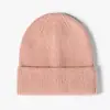 Gorro de Punto Transfronterizo para Mujer en Otoño e Invierno Gorro de Punto de Color Puro con Logo Personalizable Estilo Coreano Gorro Versátil de Lana para Hombre Gorro Cálido de Invierno
