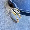 Anillo para Hombres Mayores Apertura Ajustable Estilo de Corte para Mujeres Diseño Retro de Nicho Marca de Moda Anillo de Estilo Frío Dedo Índice