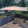 Guarda-chuva Quadrado Europeu com Cabeça Oscilante Guarda-chuva Reto Guarda-sol Varanda Pátio Guarda-sol de Sol Jardim Hotel Guarda-chuva Externo Novo Produto