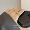 Anillo Abierto de Rosa con Diamantes Completos Estilo Chino para Mujer con Sentido de Alta Gama Industria Pesada Lujo Ligero Elegante Estilo de Corte Anillo para el Dedo Índice