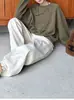 Sudadera de algodón casual AMV para primavera, otoño e invierno, de corte holgado y cuello redondo