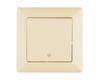 Interruptor de pared francés de oro rosa transfronterizo, interruptor de panel de enchufe, regulaciones legales estándar YAKI, doble abierto, uno, dos, tres, cuatro