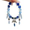 Pulsera de Verano Azul Sirena Estrella de Mar de Venta Caliente para Mujeres Dulce Pulsera Estudiantil China con Cuentas Regalo para Mejor Amiga