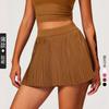 Nueva Falda Corta Deportiva Transfronteriza para Mujer, Falso Dos Piezas, Cubre Caderas, Adelgazante, Falda Plisada de Fitness para Exterior, Falda de Yoga Antiexposición