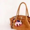 Pingente de Bolsa Porquinho de Feltro de Lã Nepalesa Chaveiro de Carro Tecido à Mão Presente para Casal Pingente de Bolsa Atacado