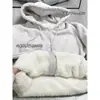 Chamarra sudadera hecha a medida, forrada de polar y engrosada para mujer, nuevo estilo otoño/invierno, con capucha, adecuada para figuras petite, con cierre de cremallera