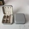 Organizador Portátil de Joyas para Viaje Caja para Anillos Caja para Collares Pendientes Stud Pendientes Almacenamiento de Anillos Bolsa con Cremallera Caja de Joyas