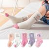 Calcetines de Algodón Puro con Dibujos Animados de Media Pantorrilla para Niñas, Calcetines Largos, Calcetines de Piso para Bebé, Calcetines de Otoño e Invierno para Niños, Calcetines para Bebés, Calcetines para Niños Pequeños