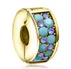 Venta Caliente Transfronteriza Cuentas de Agujero Grande de Flores Pulsera Colorida con Aceite Goteando Accesorios con Cuentas Joyería Hecha a Mano DIY para Mujeres Accesorios al por Mayor