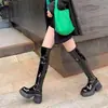 Botas Curtas da Moda Coreana 2026 Tendência Estilosas Primavera Outono Botas Individuais Botas de Cavaleiro Botas Acima do Joelho Botas Longas de Cano Alto Botas Longas