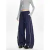Estilo Novo de Verão Calças Masculinas Casuais Largas com Cintura Elástica de Perna Reta Moda Tendência Streetwear Cool Calças Longas