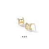 Aretes de Plata Esterlina S925 con Forma de Cintura Pequeña para Mujer, Modernos y Elegantes con Acentos de Diamantes, Aretes de Alta Gama