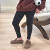 Calça Girls Aimo Beibei Estilo Coreano Primavera e Outono Alta Elasticidade Amiga da Pele Leggings de Lã Stretch 280g