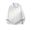 Moletom Masculino Novo 2026 320g Peso Pesado Cor Sólida Algodão Puro Gola Lapela Manga Longa Moletom Atacado